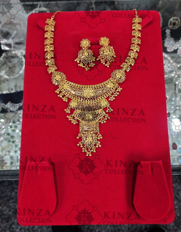 premium quality1.5 g gold plated neckless n 001 Premium quality1.5 G Gold Plated Neckless set N-12