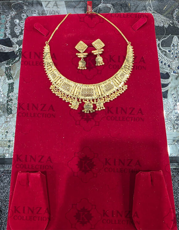 premium quality1.5 g gold plated neckless n 001 Premium quality1.5 G Gold Plated Neckless set N-002