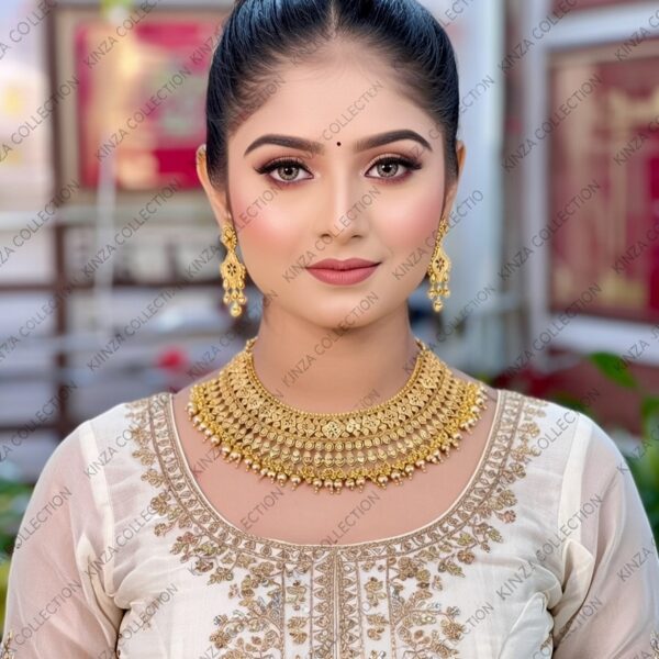 Premium quality1.5 G Gold Plated Neckless set N-003