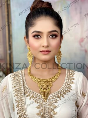 Premium quality1.5 G Gold Plated Neckless set N-007