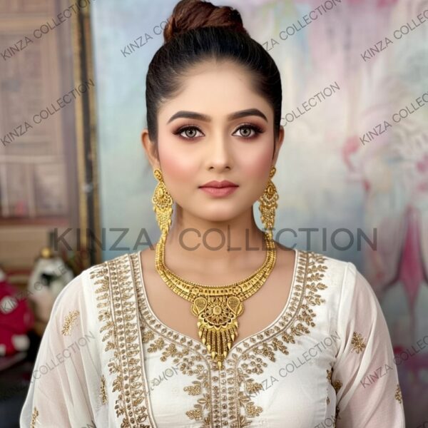 Premium quality1.5 G Gold Plated Neckless set N-007