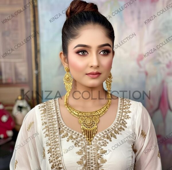 Premium quality1.5 G Gold Plated Neckless set N-007