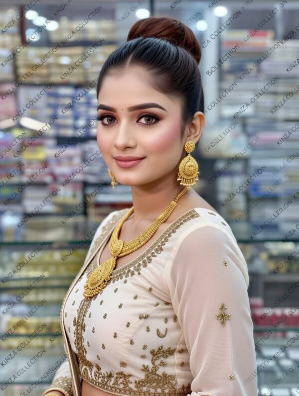 Premium quality1.5 G Gold Plated Neckless set N-008