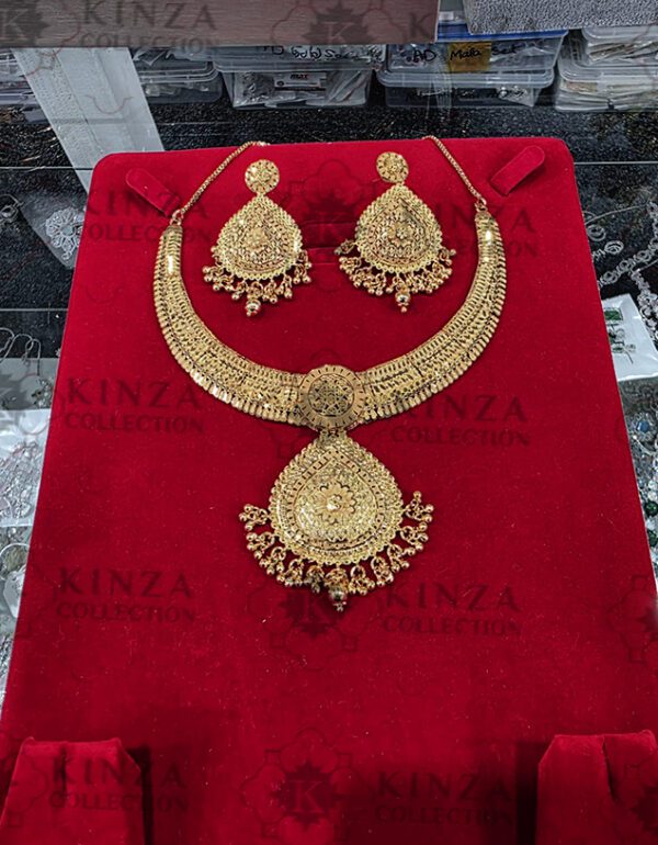 Premium quality1.5 G Gold Plated Neckless set N-008