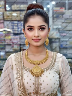 Premium quality1.5 G Gold Plated Neckless set N-008