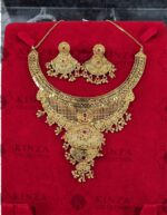 Premium quality1.5 G Gold Plated Neckless set N-009