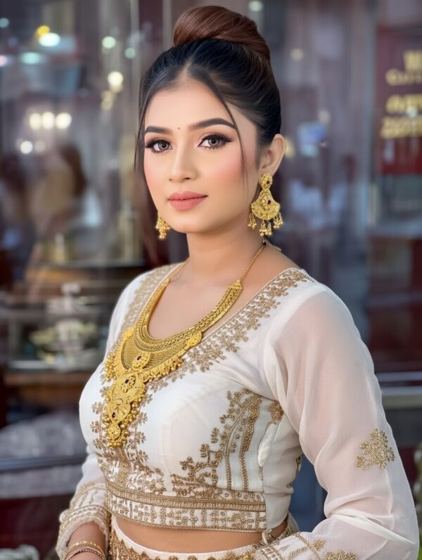 Premium quality1.5 G Gold Plated Neckless set N-009