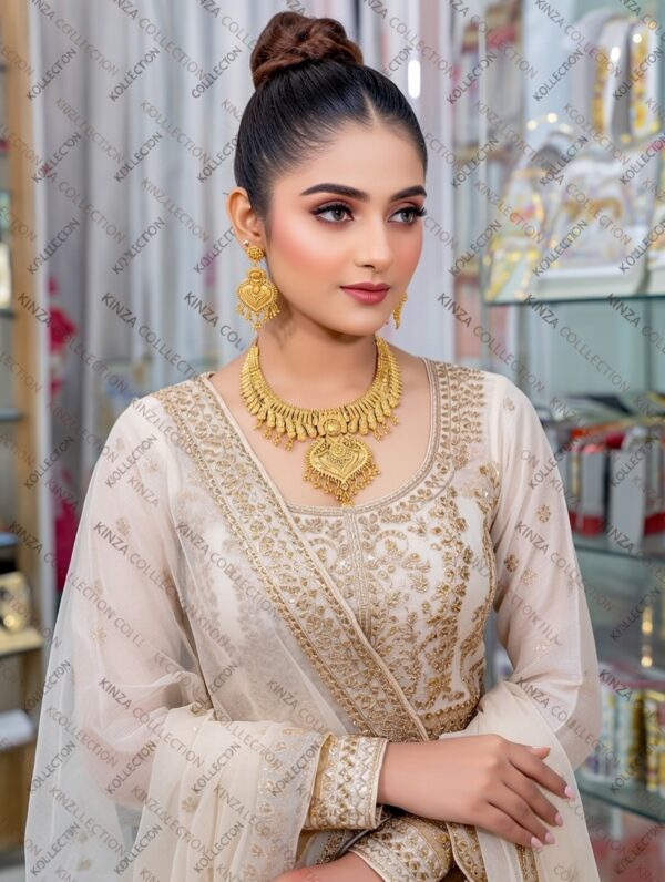 premium quality1.5 g gold plated neckless set n 14 Premium quality1.5 G Gold Plated Neckless set N-18