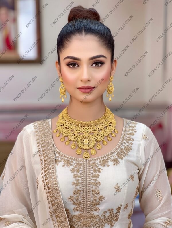 premium quality1.5 g gold plated neckless set n 14 Premium quality1.5 G Gold Plated Neckless set N-20