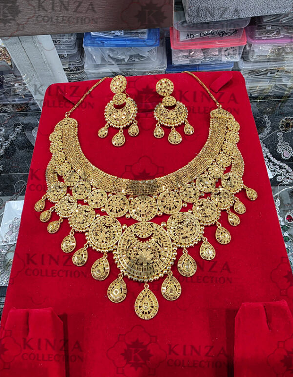 premium quality1.5 g gold plated neckless set n 14 Premium quality1.5 G Gold Plated Neckless set N-20