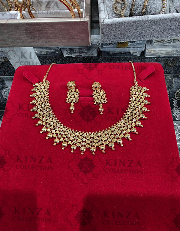 premium quality1.5 g gold plated neckless set n 14 Premium quality1.5 G Gold Plated Neckless set N-23