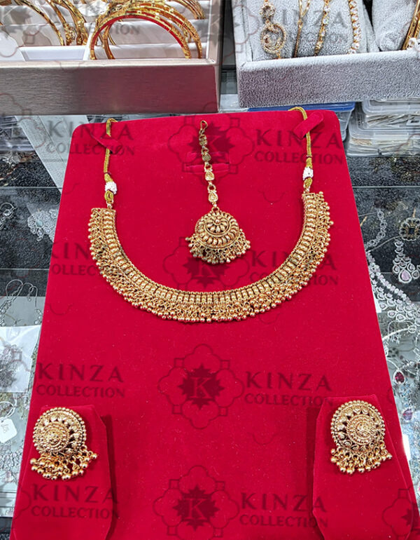 premium quality1.5 g gold plated neckless set n 25 Premium quality1.5 G Gold Plated Neckless set N-24