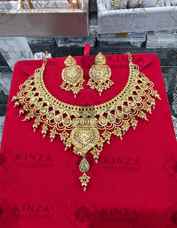 Premium quality1.5 G Gold Plated Neckless set N-25