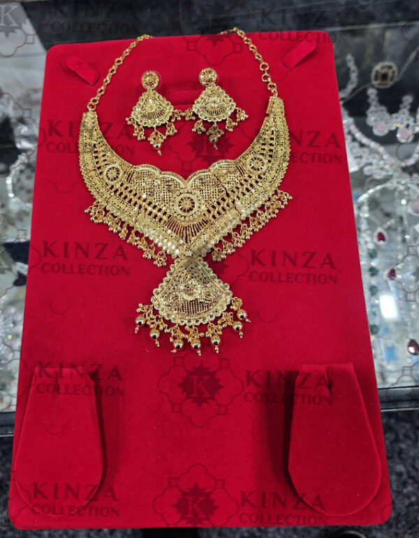 premium quality1.5 g gold plated neckless set n 25 Premium quality1.5 G Gold Plated Neckless set N-27