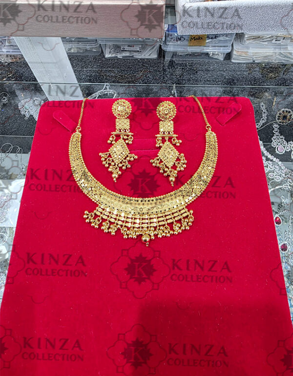 premium quality1.5 g gold plated neckless set n 25 Premium quality1.5 G Gold Plated Neckless set N-29