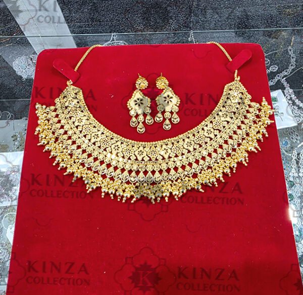 Premium quality1.5 G Gold Plated Neckless set N-003