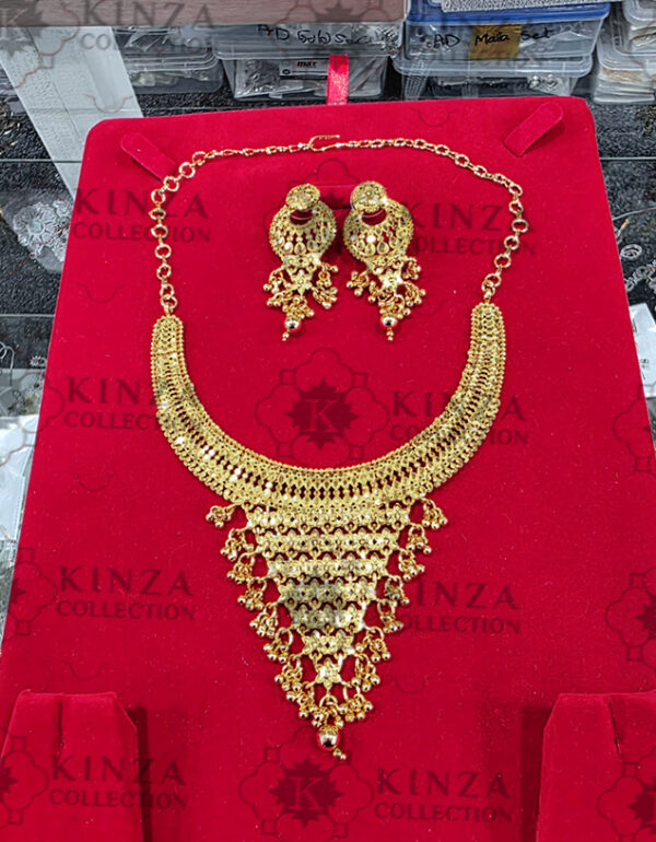 premium quality1.5 g gold plated neckless set n 25 Premium quality1.5 G Gold Plated Neckless set N-30