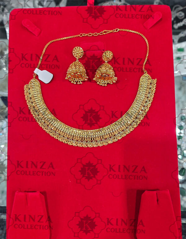 premium quality1.5 g gold plated neckless set n 25 Premium quality1.5 G Gold Plated Neckless set N-31
