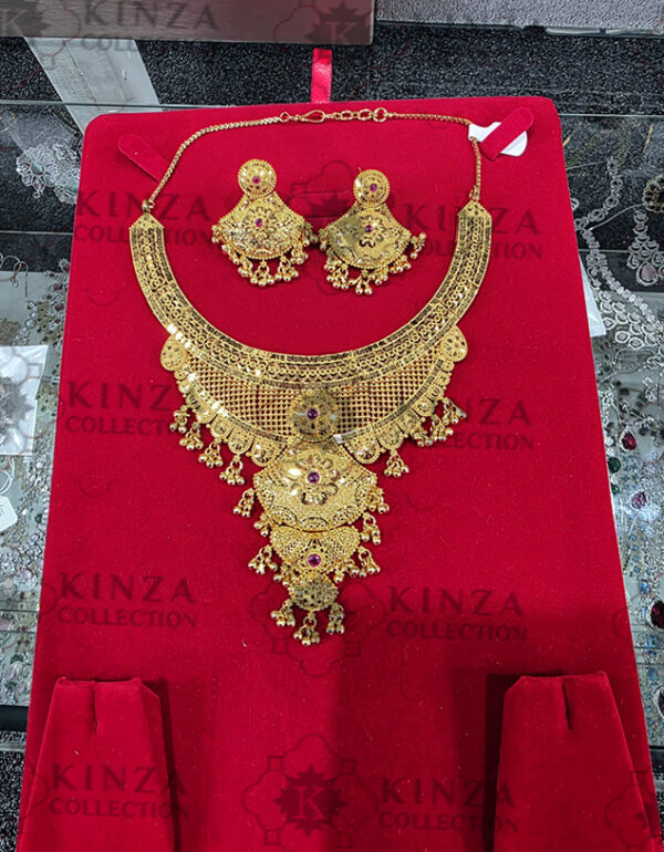 premium quality1.5 g gold plated neckless set n 32 Premium quality1.5 G Gold Plated Neckless set N-35