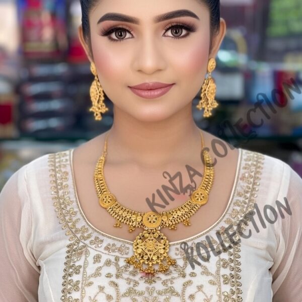 Premium quality1.5 G Gold Plated Neckless set N-004