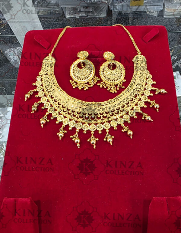 Premium quality1.5 G Gold Plated Neckless set N-005