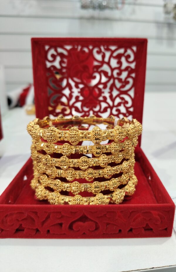 Luxury 24K Gold-Plated Bangles – Designs PB 19 to PB 27