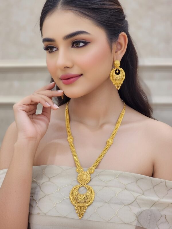 Premium quality1.5 G Gold Plated Rani Haar Mala RH-024