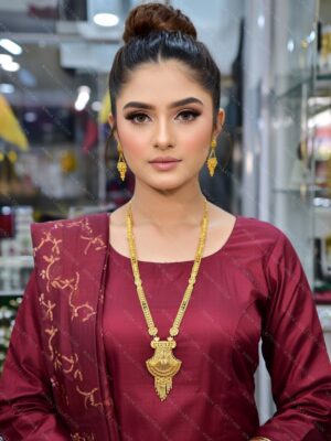 Premium quality1.5 G Gold Plated Rani Haar Mala RH-026