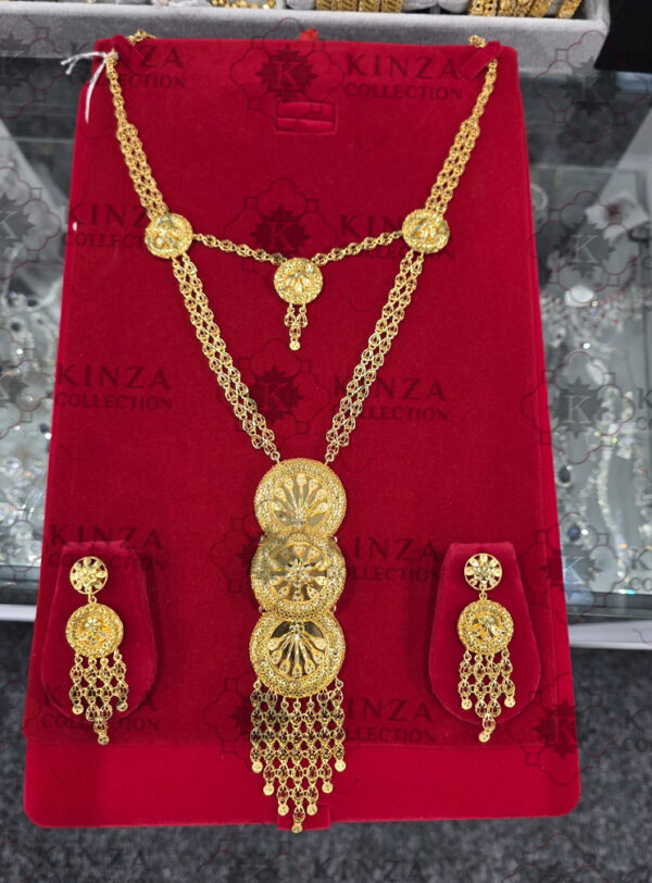 exclusive 1.5 gram gold plated rani haar mala set rh 011 Premium quality1.5 G Gold Plated Rani Haar Mala RH-034