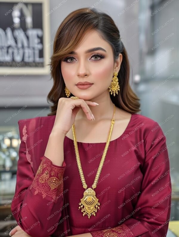 exclusive 1.5 gram gold plated rani haar mala set rh 011 Premium quality1.5 G Gold Plated Rani Haar Mala RH-035