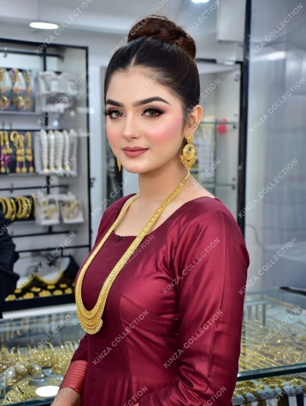 Premium quality1.5 G Gold Plated Rani Haar Mala RH-037