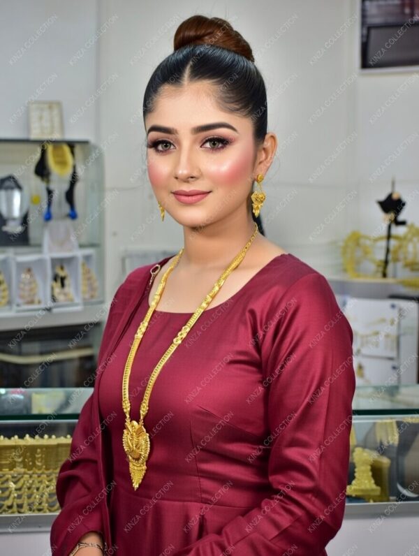 Premium quality1.5 G Gold Plated Rani Haar Mala RH-041