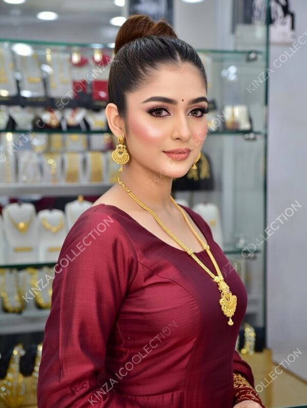 Premium quality1.5 G Gold Plated Rani Haar Mala RH-043