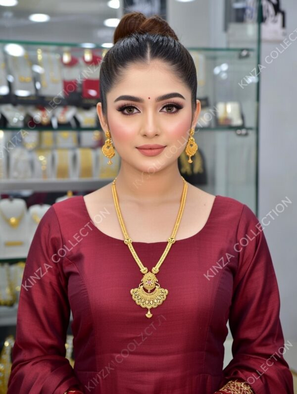 Premium quality1.5 G Gold Plated Rani Haar Mala RH-043