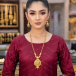 exclusive 1.5 gram gold plated rani haar mala set rh 011