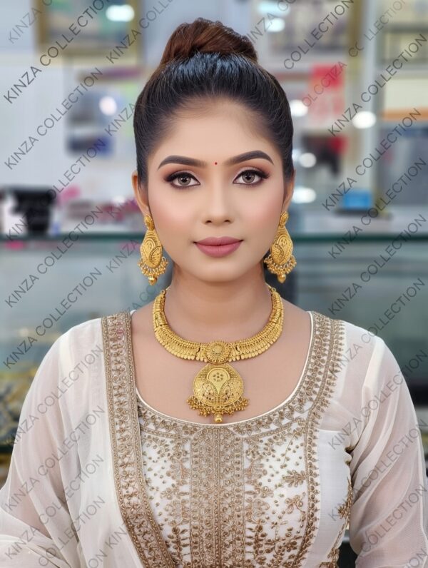premium quality1.5 g gold plated neckless set n 14 Premium quality1.5 G Gold Plated Neckless set N-19
