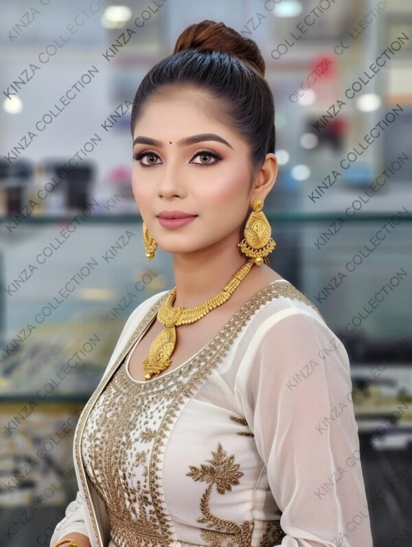 premium quality1.5 g gold plated neckless set n 14 Premium quality1.5 G Gold Plated Neckless set N-19