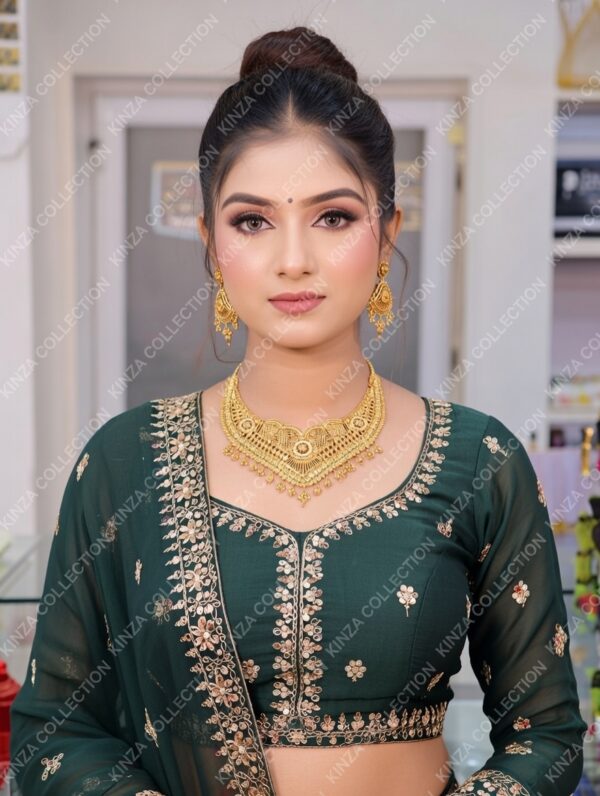 premium quality1.5 g gold plated neckless set n 25 Premium quality1.5 G Gold Plated Neckless set N-27