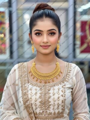 Premium quality1.5 G Gold Plated Neckless set N-005