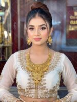 Premium quality1.5 G Gold Plated Neckless set N-009