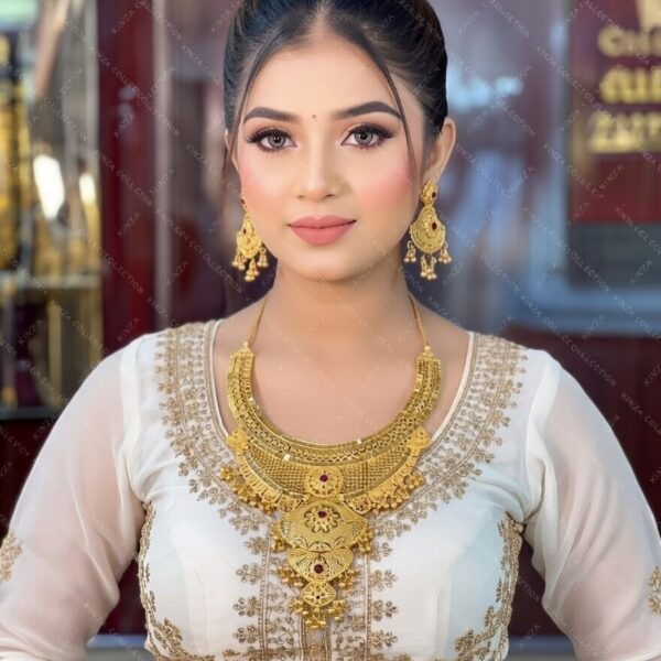 Premium quality1.5 G Gold Plated Neckless set N-009