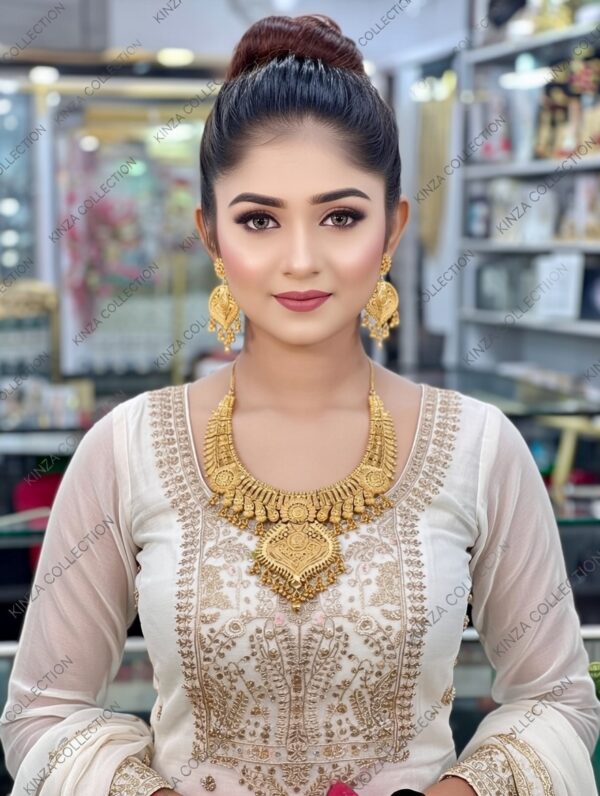 premium quality1.5 g gold plated neckless set n 14 Premium quality1.5 G Gold Plated Neckless set N-18
