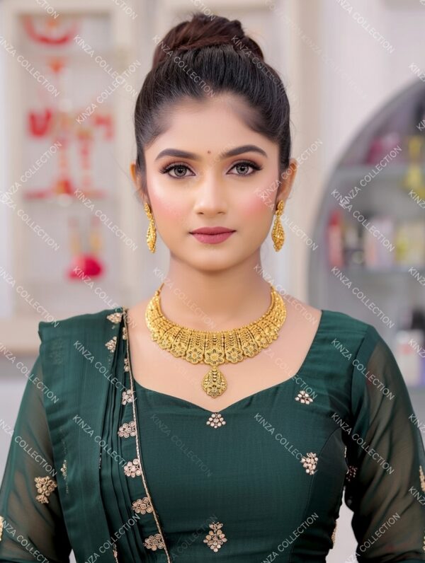 premium quality1.5 g gold plated neckless set n 25 Premium quality1.5 G Gold Plated Neckless set N-28