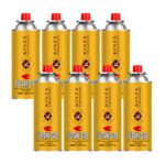 Portable High-Output Single Burner Stove with Quad-Pack Butane Gas Set