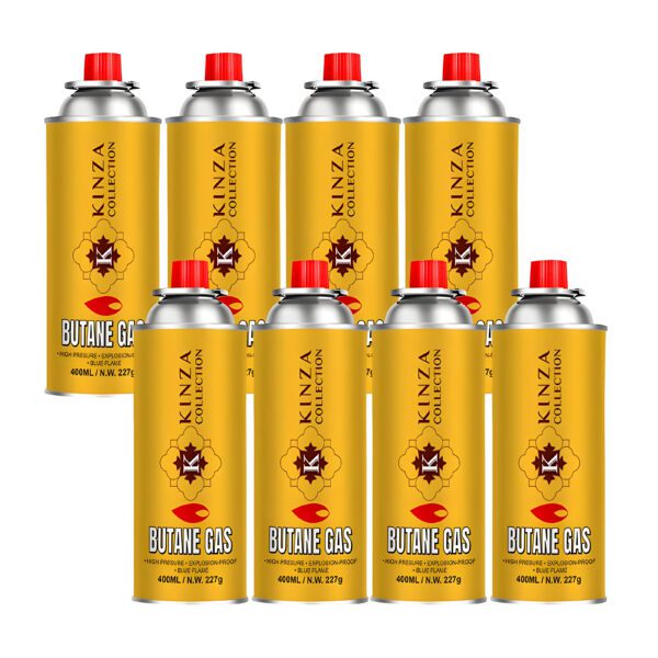 Portable High-Output Single Burner Stove with Quad-Pack Butane Gas Set