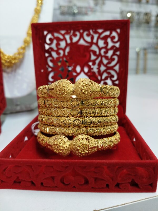 Elegant 24K Gold-Plated Bangles – Designs PB 28 to 32