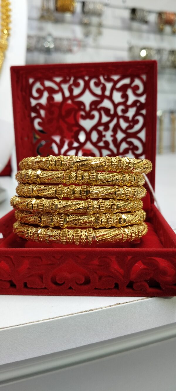 Elegant 24K Gold-Plated Bangles – Designs PB 28 to 32