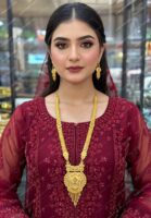 1.5 Gram Gold Plated Rani Haar Mala Set with ear rings RH -009