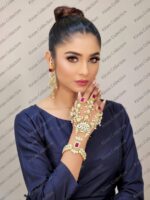 Antique Gold-Plated Bridal Hathphool HP-001