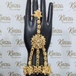 antique gold plated bridal hathphool hp 003